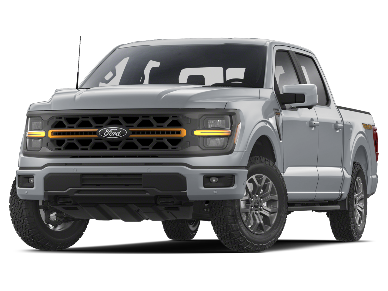 2025 Ford F-150 Tremor in Agate Black Metallic — front three-quarter view