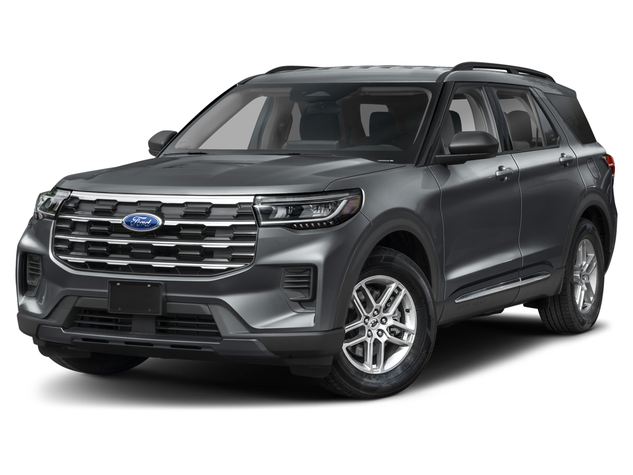 2026 Ford Explorer Active in Carbonized Gray Metallic — front three-quarter view