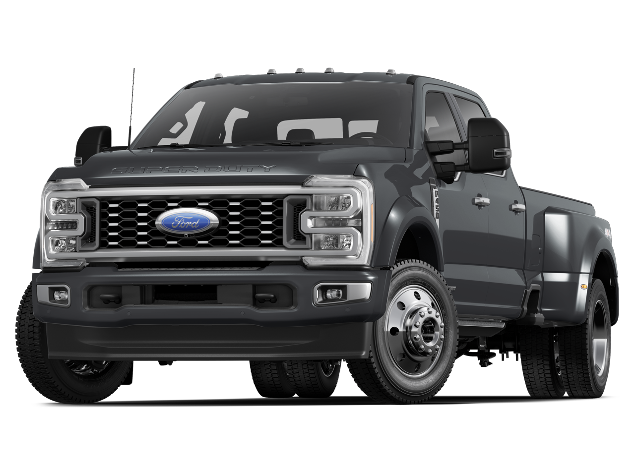 2026 Ford F-450SD Platinum in Argon Blue Metallic — front three-quarter view