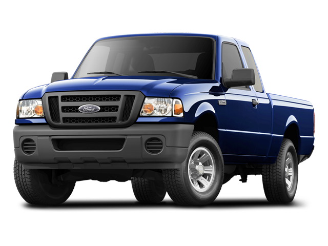 2008 Ford Ranger XLT in Vista Blue Clearcoat Metallic — front three-quarter view