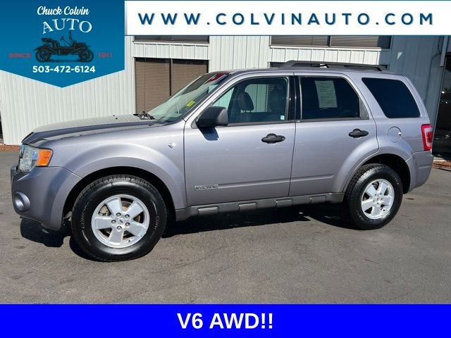2008 Ford Escape XLT in Gray — front three-quarter view
