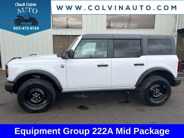 2026 Ford Bronco Big Bend in Oxford White — front three-quarter view