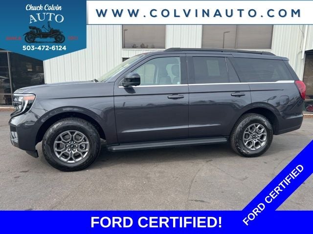 2025 Ford Expedition Active in Gray Metallic — front three-quarter view