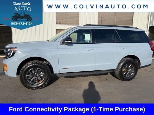 2026 Ford Expedition Tremor in Glacier Gray Metallic Tri-Coat — front three-quarter view