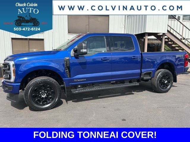 2026 Ford F-350SD XLT in Blue Metallic — front three-quarter view