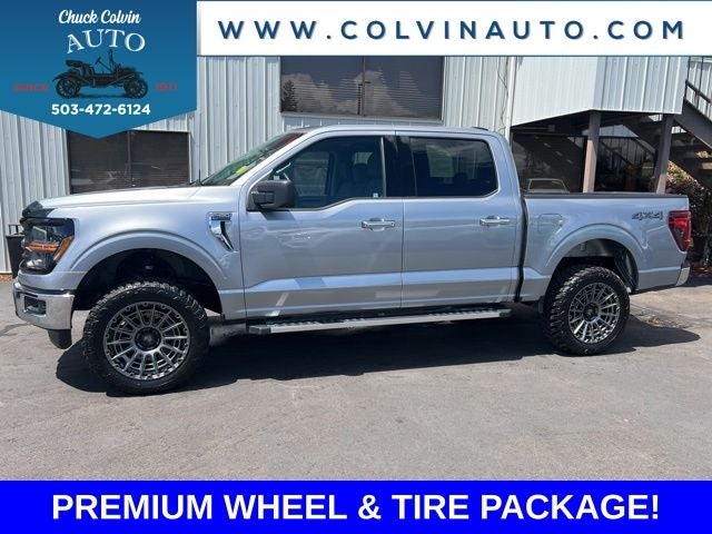 2025 Ford F-150 XLT in Silver — front three-quarter view