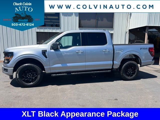 2026 Ford F-150 XLT in Silver Metallic — front three-quarter view