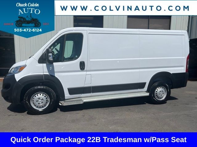 2025 RAM ProMaster 2500 Base 136 WB in Bright White Clearcoat — front three-quarter view