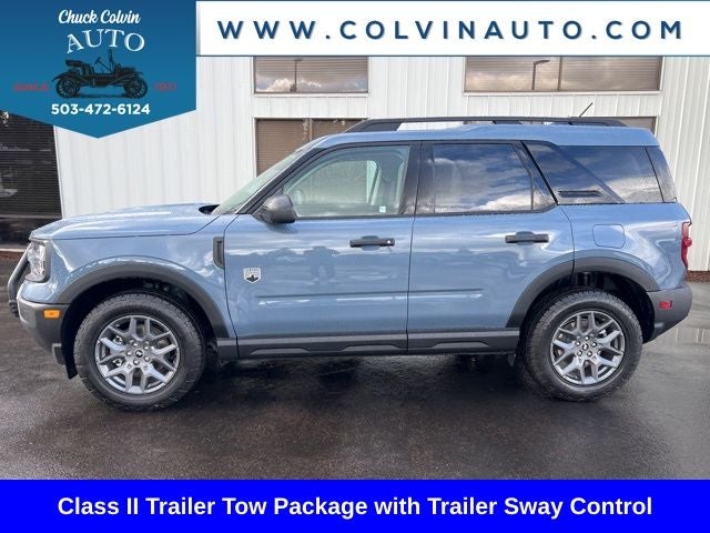 2026 Ford Bronco Sport Big Bend in Azure Gray Metallic Tri-Coat — front three-quarter view