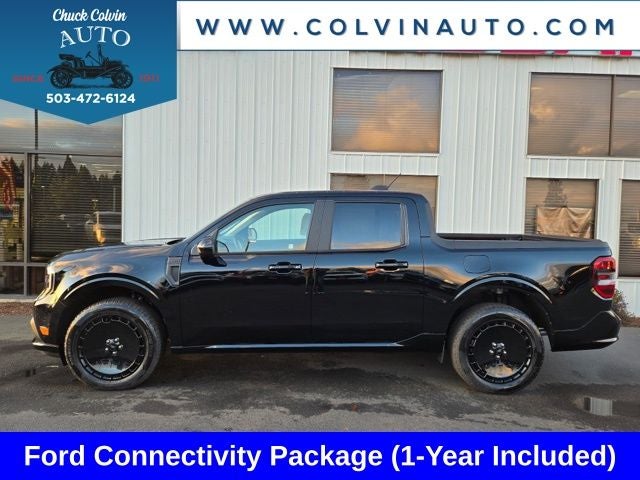 2026 Ford Maverick Lobo Standard in Shadow Black — front three-quarter view
