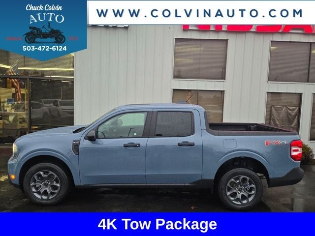2026 Ford Maverick XLT in Azure Gray Metallic Tri-Coat — front three-quarter view