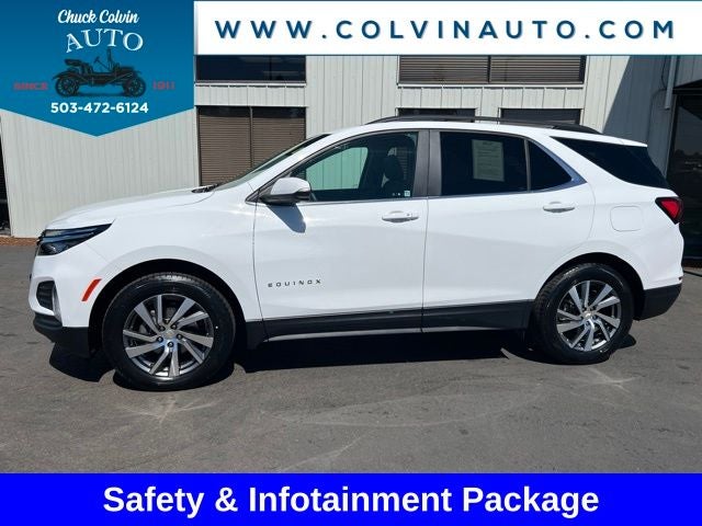2024 Chevrolet Equinox LT in Summit White — front three-quarter view
